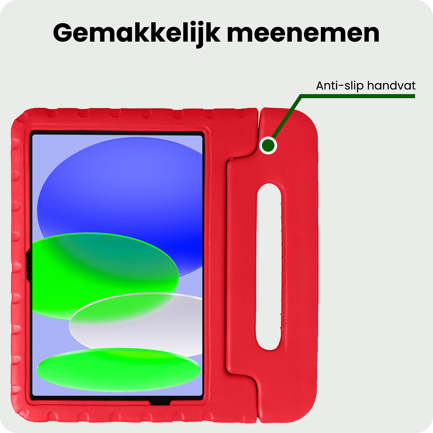 BASEY. BASEY. iPad 11 2025 Kinderhoes - Rood