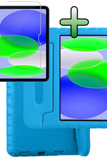 BASEY. BASEY. iPad 11 2025 Kinderhoes Met Screenprotector - Blauw