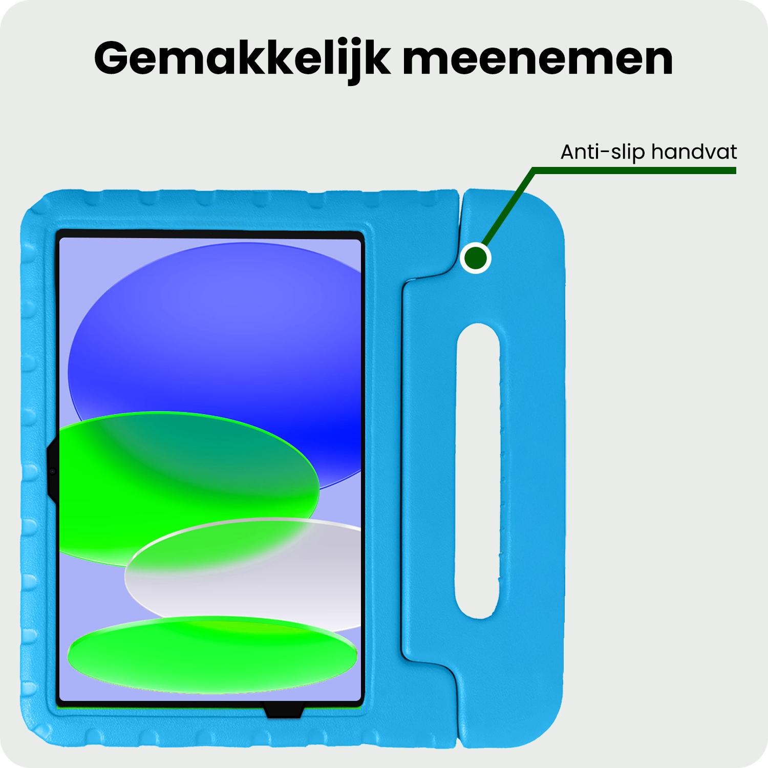 BASEY. BASEY. iPad 11 2025 Kinderhoes Met Screenprotector - Blauw