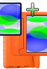 BASEY. BASEY. iPad 11 2025 Kinderhoes Met Screenprotector - Oranje