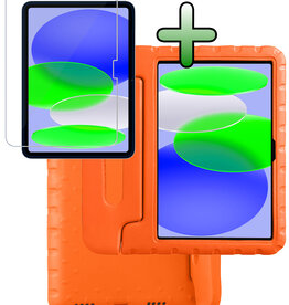BASEY. BASEY. iPad 11 2025 Kinderhoes Met Screenprotector - Oranje