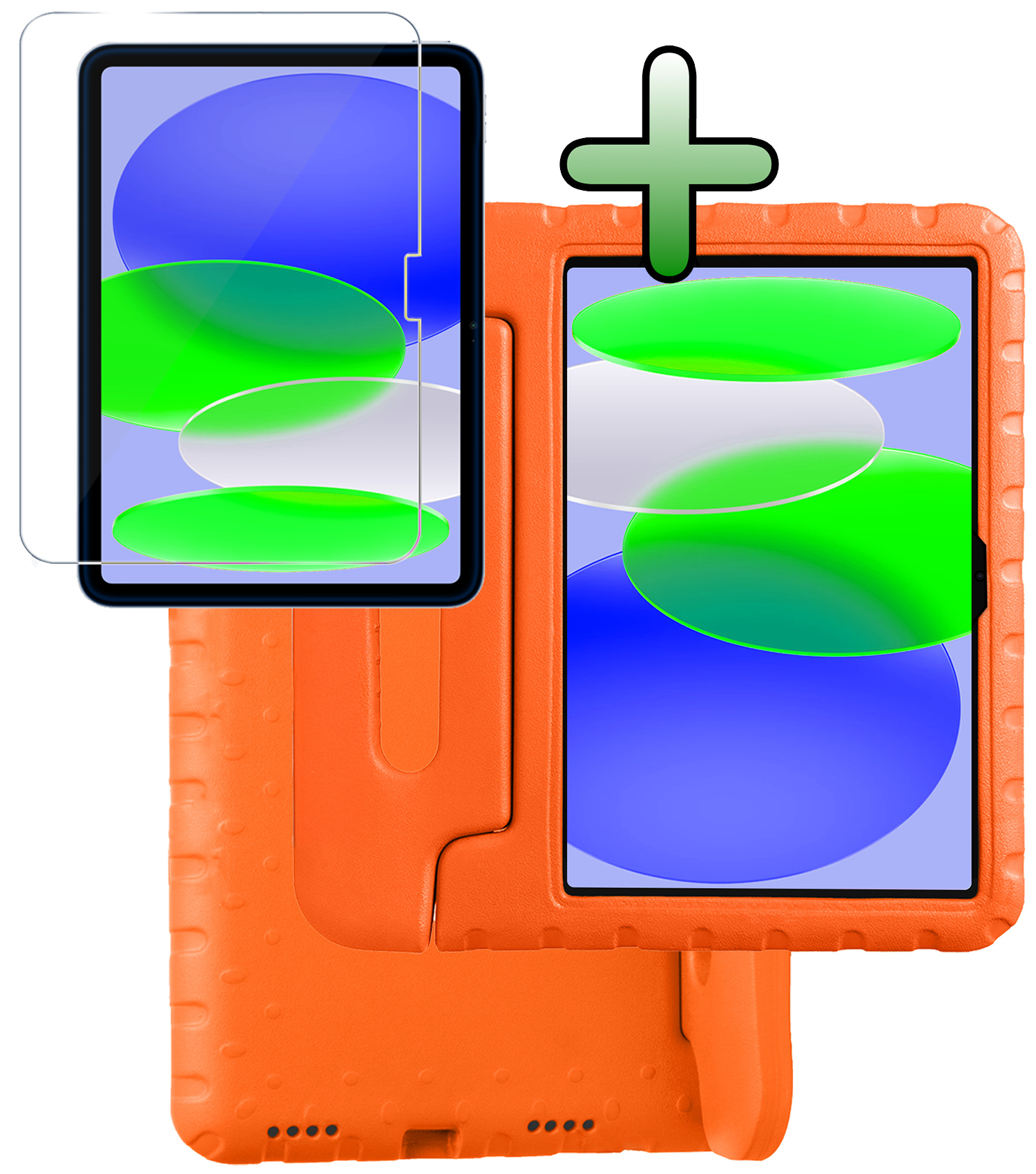 BASEY. BASEY. iPad 11 2025 Kinderhoes Met Screenprotector - Oranje