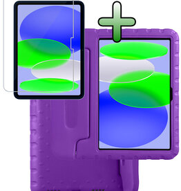 BASEY. BASEY. iPad 11 2025 Kinderhoes Met Screenprotector - Paars