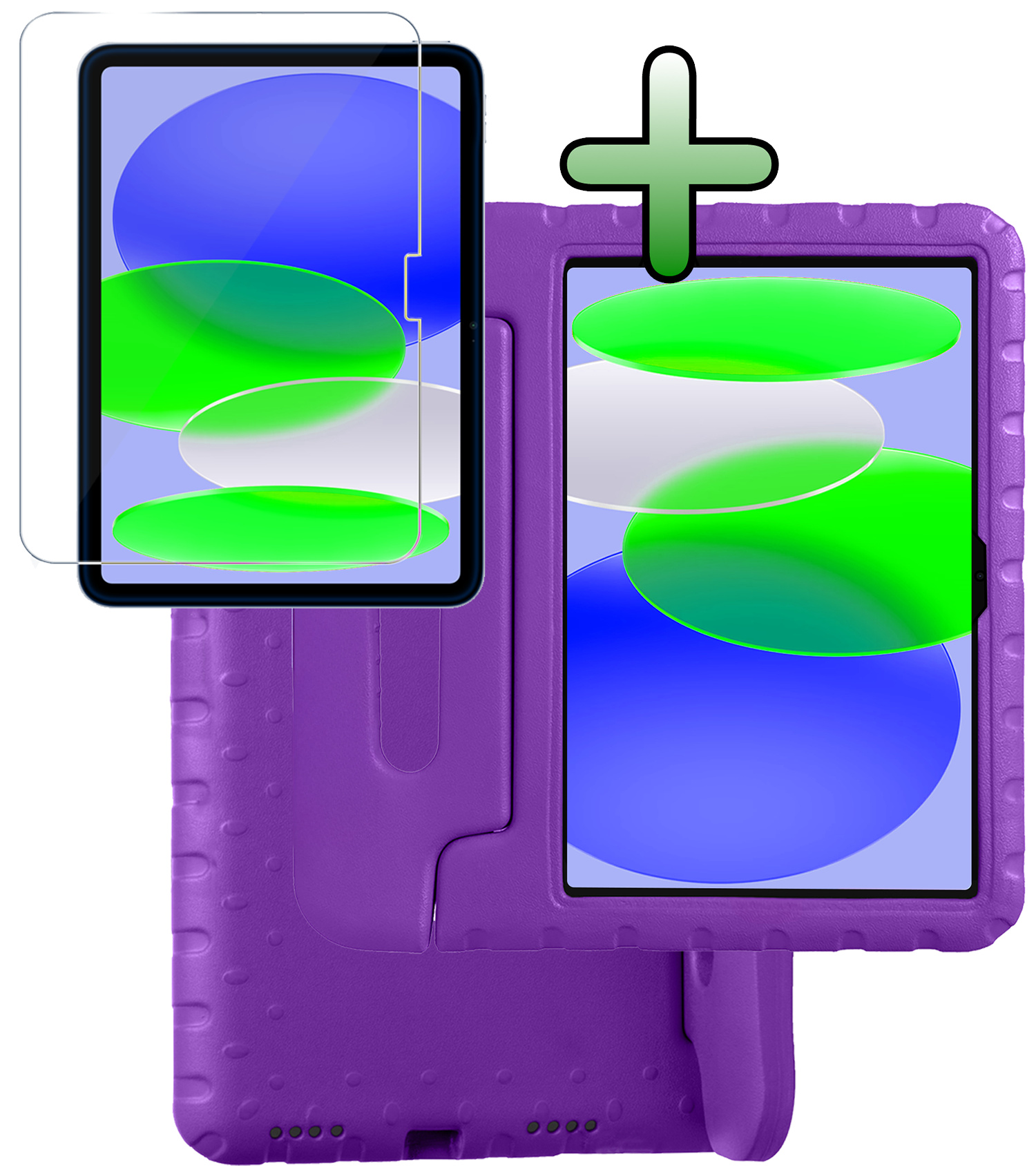 BASEY. BASEY. iPad 11 2025 Kinderhoes Met Screenprotector - Paars