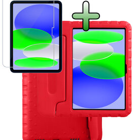 BASEY. BASEY. iPad 11 2025 Kinderhoes Met Screenprotector - Rood