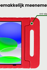 BASEY. BASEY. iPad 11 2025 Kinderhoes Met Screenprotector - Rood