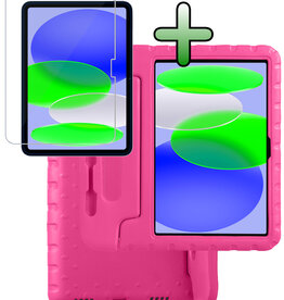 BASEY. BASEY. iPad 11 2025 Kinderhoes Met Screenprotector - Roze