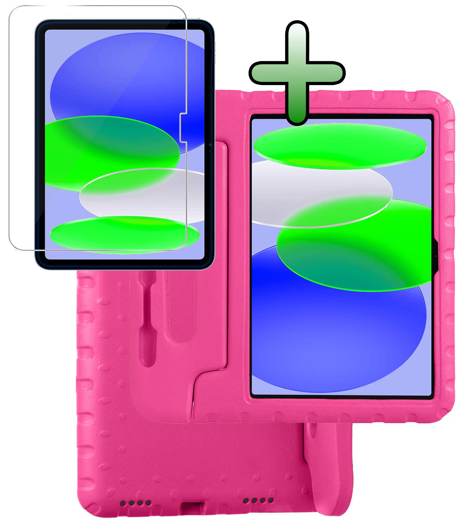 BASEY. BASEY. iPad 11 2025 Kinderhoes Met Screenprotector - Roze