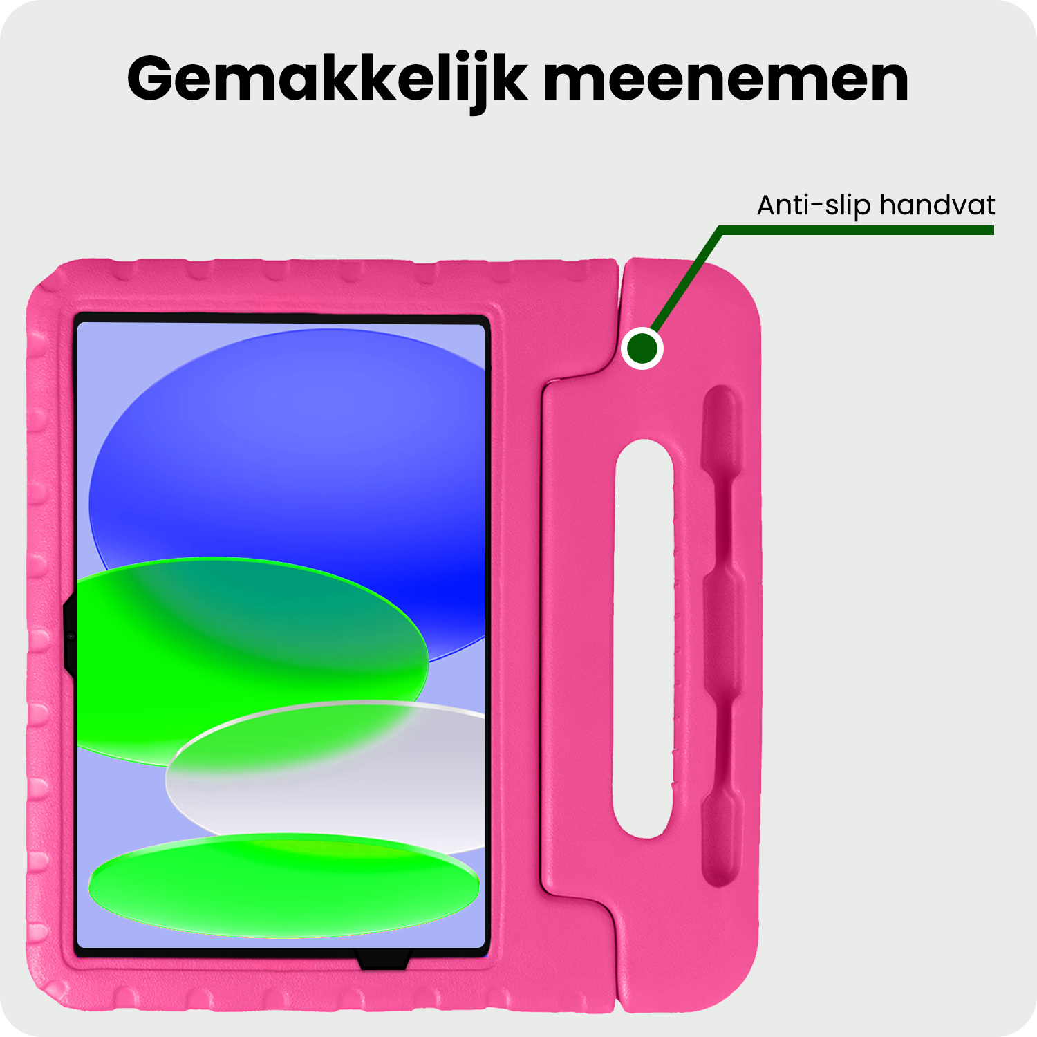 BASEY. BASEY. iPad 11 2025 Kinderhoes Met Screenprotector - Roze