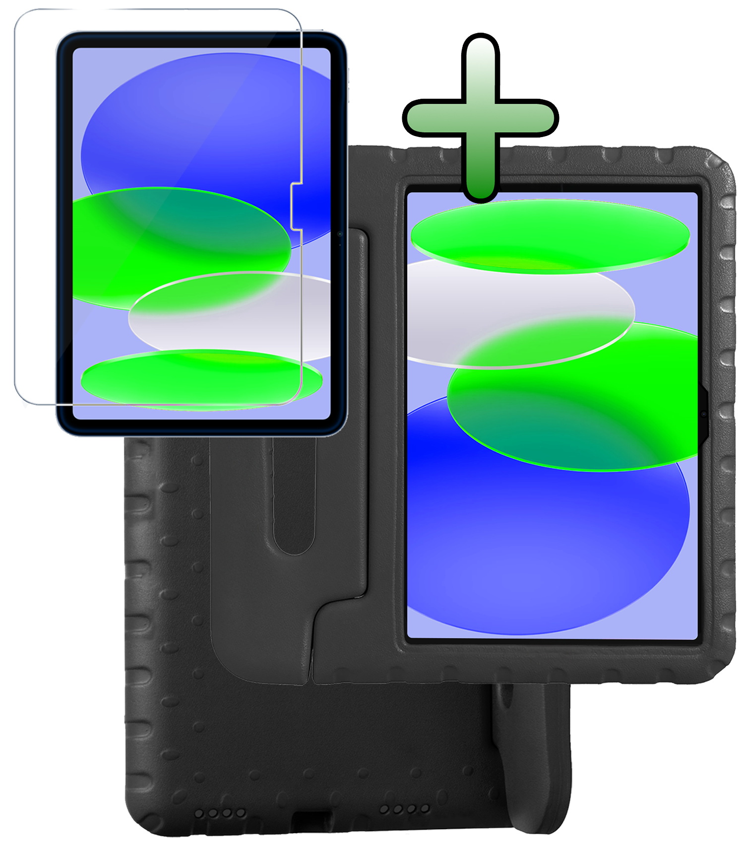 BASEY. BASEY. iPad 11 2025 Kinderhoes Met Screenprotector - Zwart