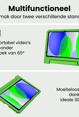 BASEY. BASEY. iPad 11 2025 Kinderhoes Met 2x Screenprotector - Groen
