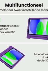 BASEY. BASEY. iPad 11 2025 Kinderhoes Met 2x Screenprotector - Paars