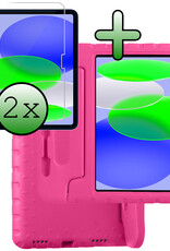 BASEY. BASEY. iPad 11 2025 Kinderhoes Met 2x Screenprotector - Roze