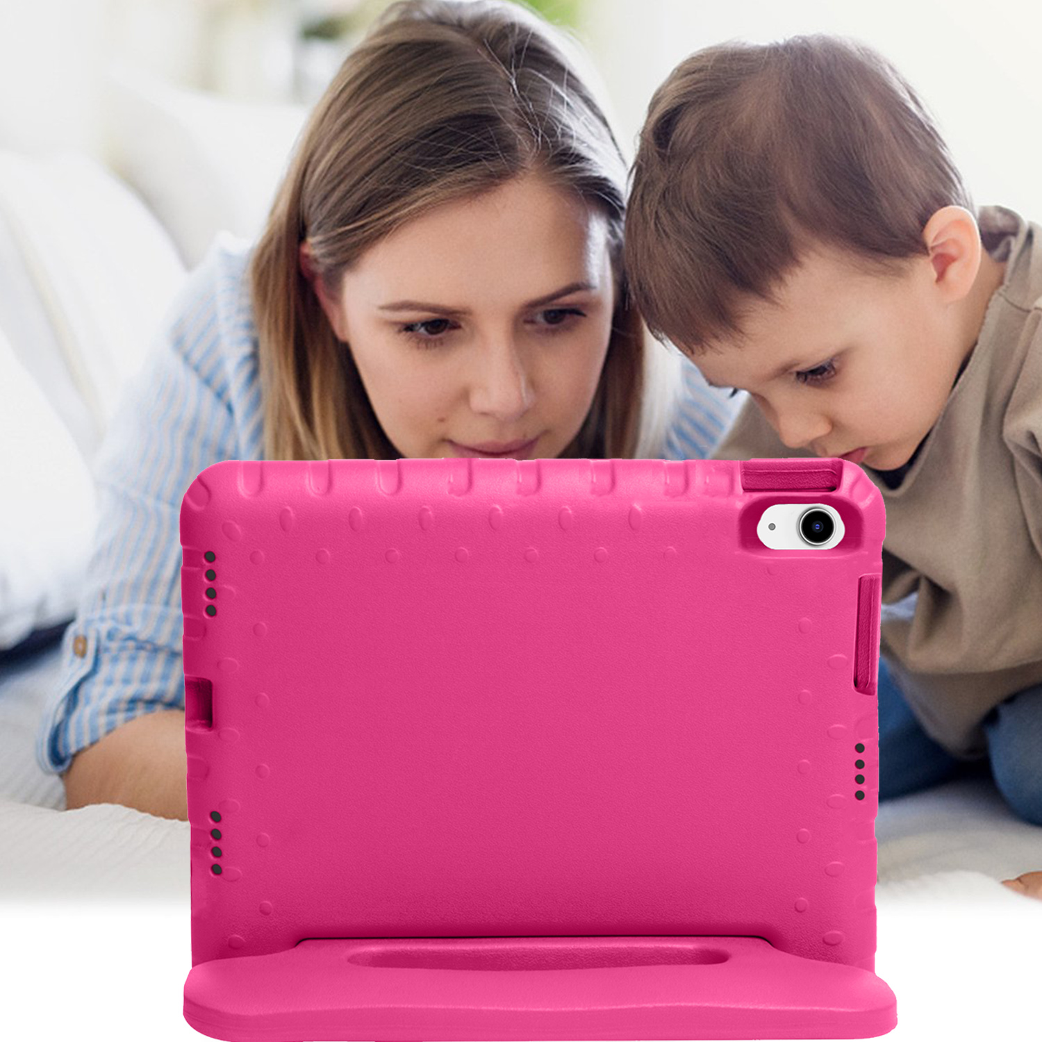 BASEY. BASEY. iPad 11 2025 Kinderhoes Met 2x Screenprotector - Roze