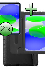 BASEY. BASEY. iPad 11 2025 Kinderhoes Met 2x Screenprotector - Zwart