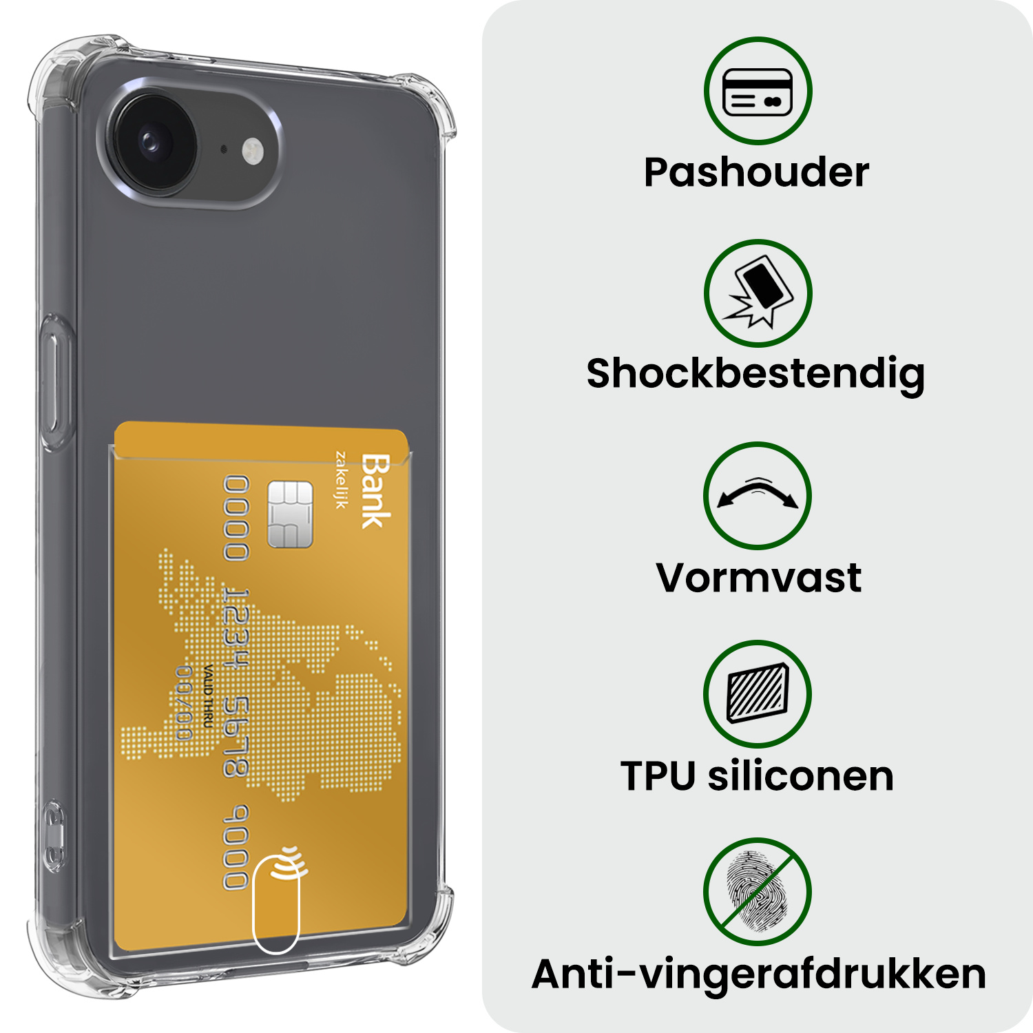 BASEY. BASEY. iPhone 16E Hoesje Pashouder