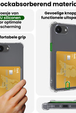 BASEY. BASEY. iPhone 16E Hoesje Pashouder Met Screenprotector