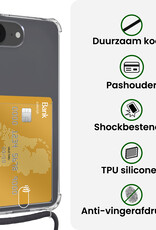 BASEY. BASEY. iPhone 16E Hoesje Pashouder met Koord - 2 PACK