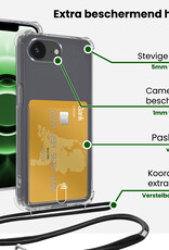 BASEY. BASEY. iPhone 16E Hoesje Pashouder met Koord - 2 PACK