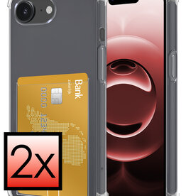 NoXx NoXx iPhone 16E Hoesje Pashouder - 2 PACK