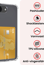 NoXx NoXx iPhone 16E Hoesje Pashouder Met 2x Screenprotector