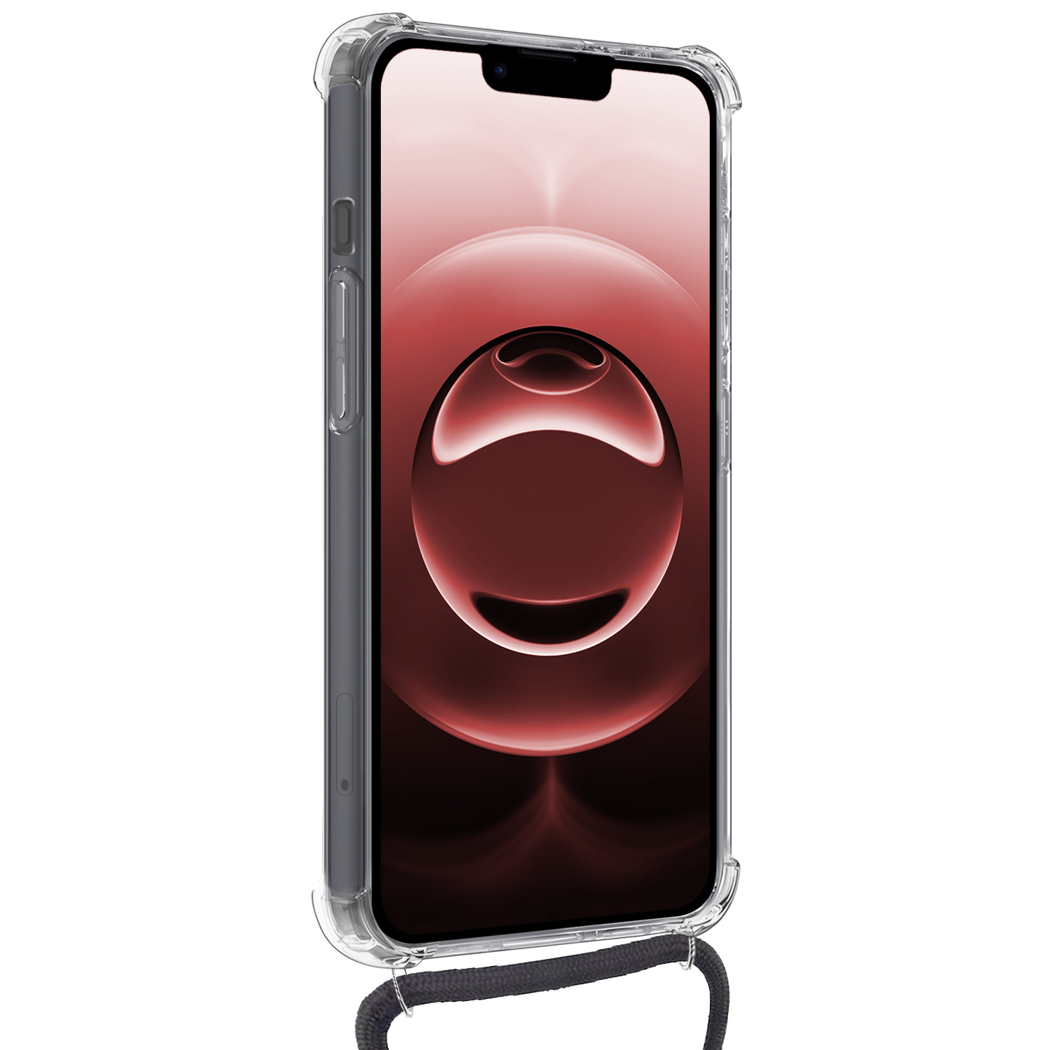 NoXx NoXx iPhone 16E Hoesje Pashouder met Koord Met 2x Screenprotector