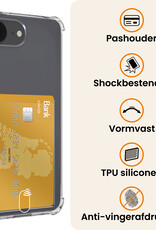 Nomfy Nomfy iPhone 16E Hoesje Pashouder Met 2x Screenprotector