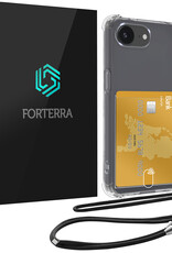 Forterra Forterra iPhone 16E Hoesje Pashouder met Koord