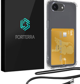 Forterra Forterra iPhone 16E Hoesje Pashouder met Koord