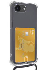 Forterra Forterra iPhone 16E Hoesje Pashouder met Koord Met 2x Screenprotector