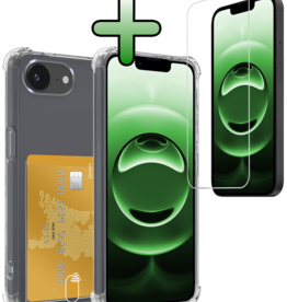 BASEY. BASEY. iPhone 16E Hoesje Pashouder Met Screenprotector