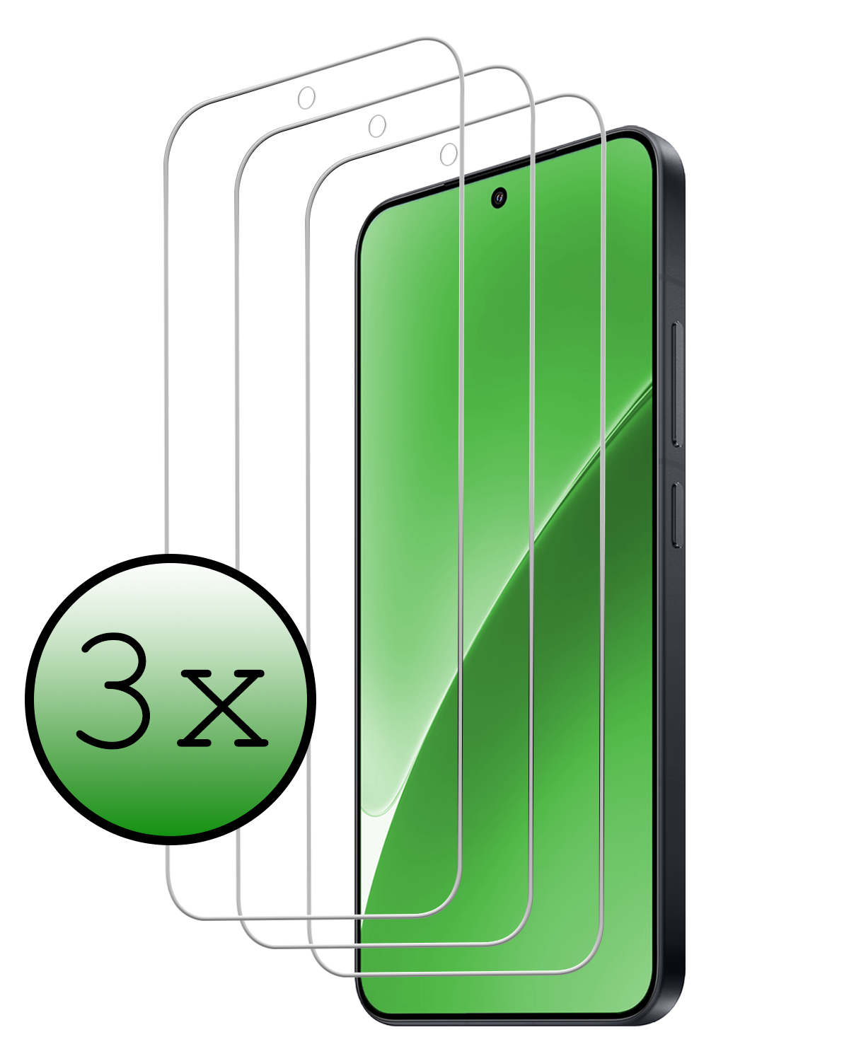 BASEY. BASEY. Xiaomi 15 Screenprotector Glas - 3 PACK