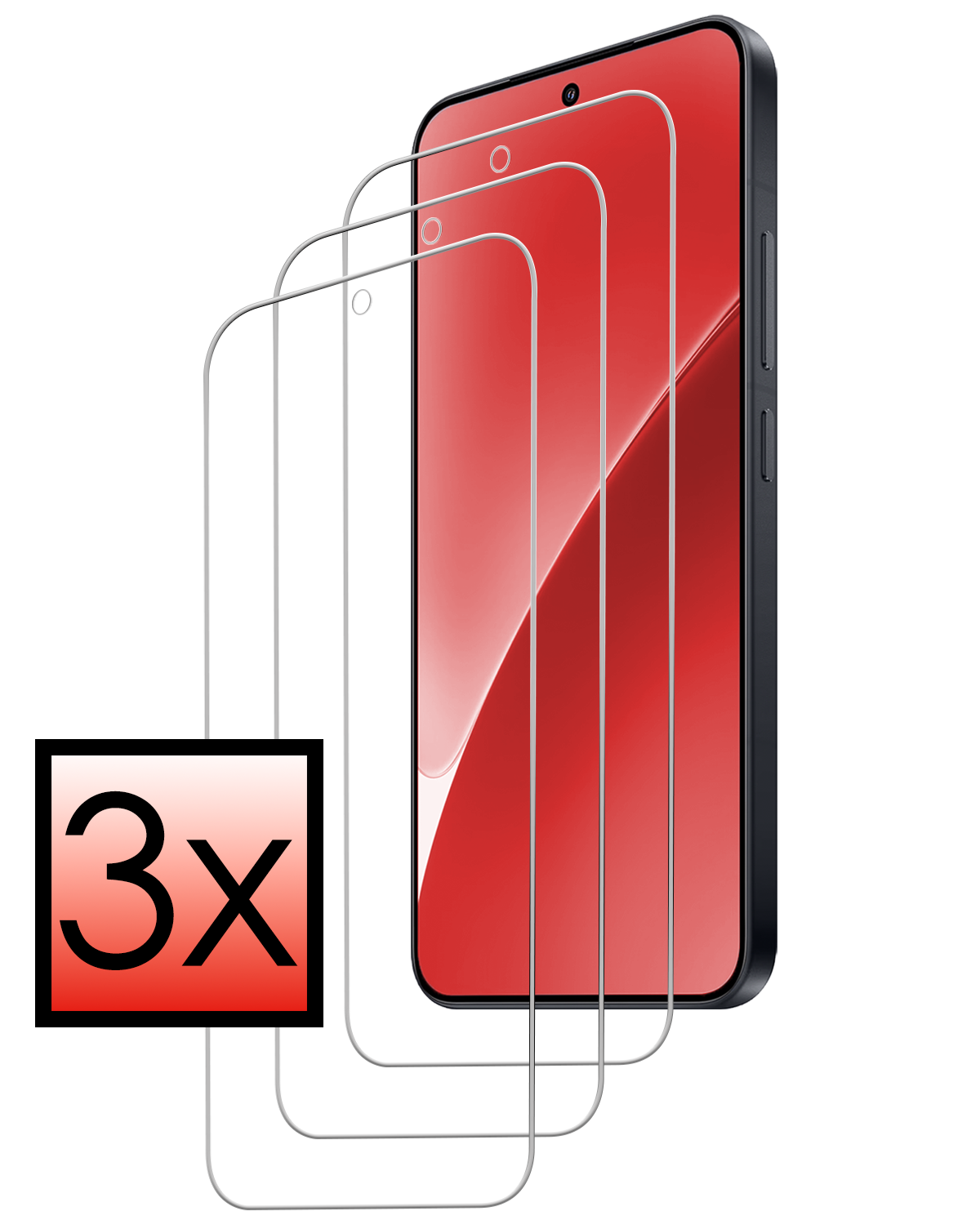 NoXx NoXx Xiaomi 15 Screenprotector Glas - 3 PACK