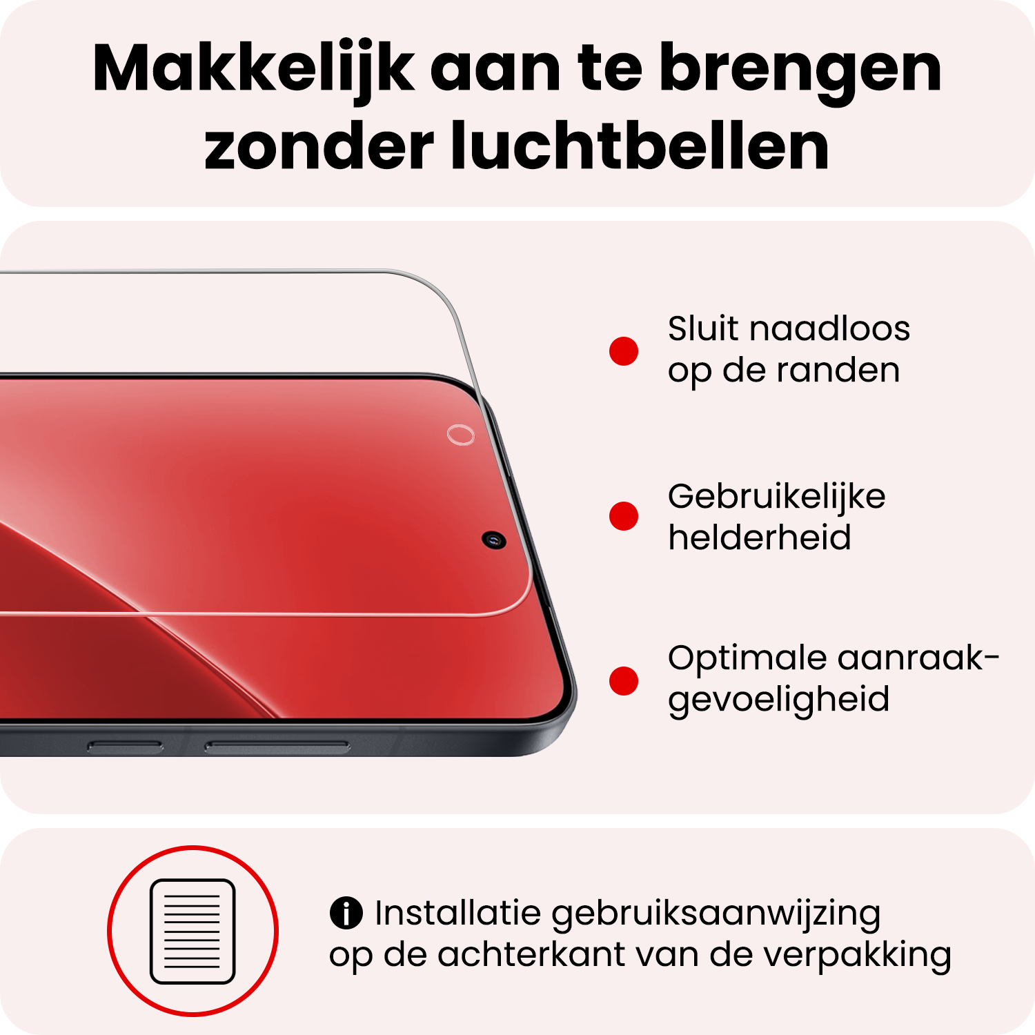 NoXx NoXx Xiaomi 15 Screenprotector Glas - 3 PACK