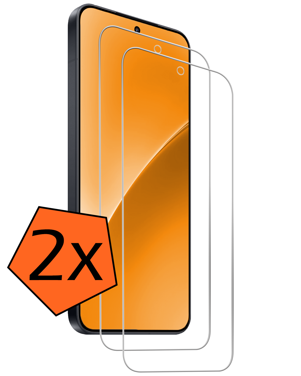 Nomfy Nomfy Xiaomi 15 Screenprotector Glas - 2 PACK