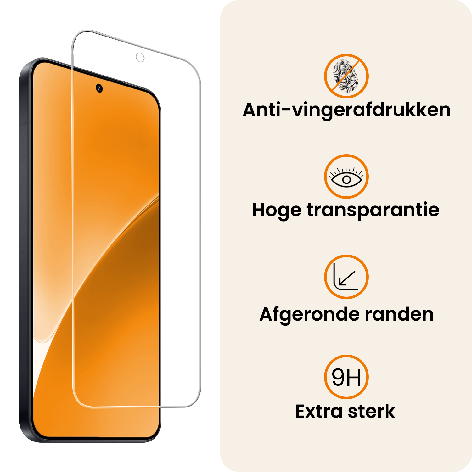 Nomfy Nomfy Xiaomi 15 Screenprotector Glas - 3 PACK