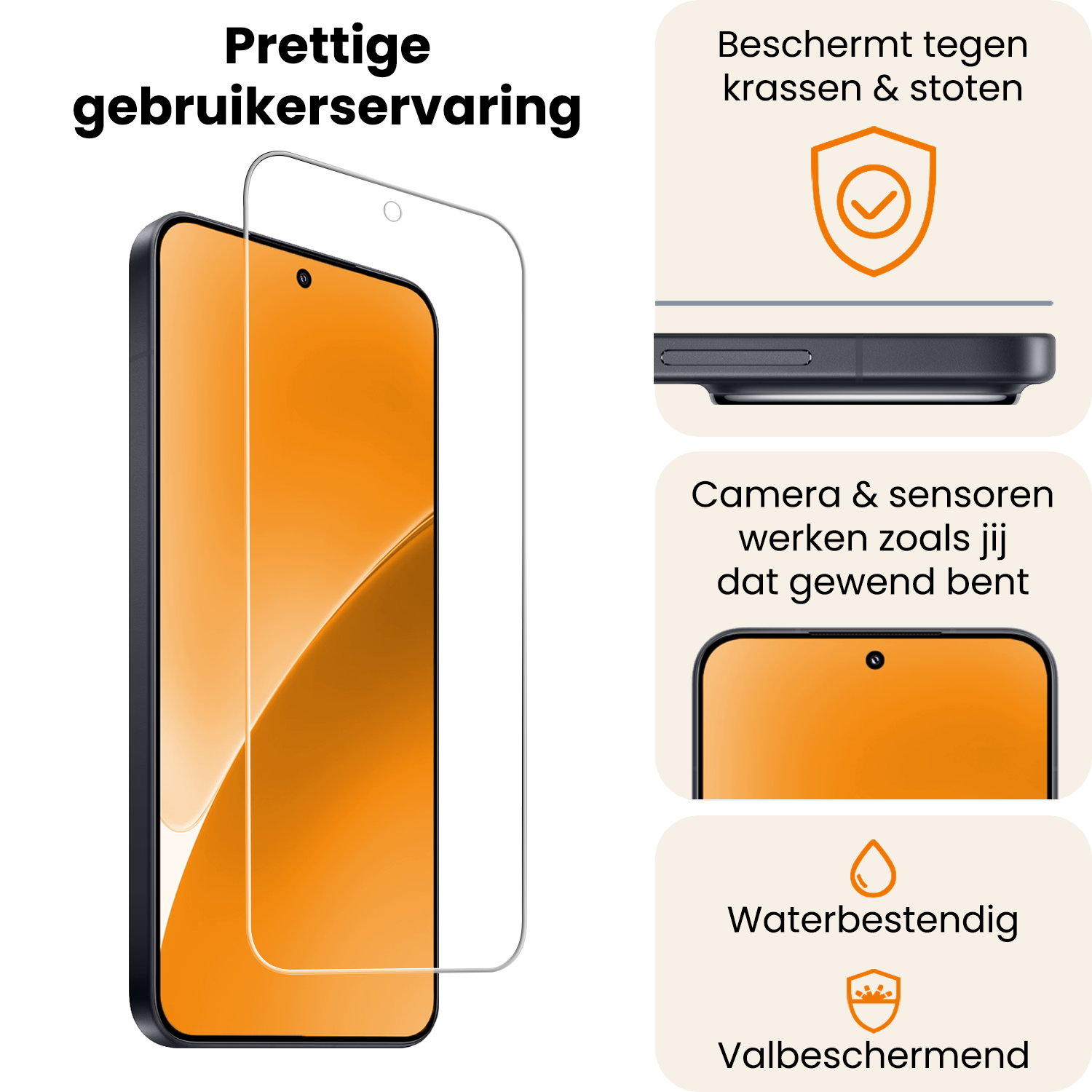 Nomfy Nomfy Xiaomi 15 Screenprotector Glas - 3 PACK