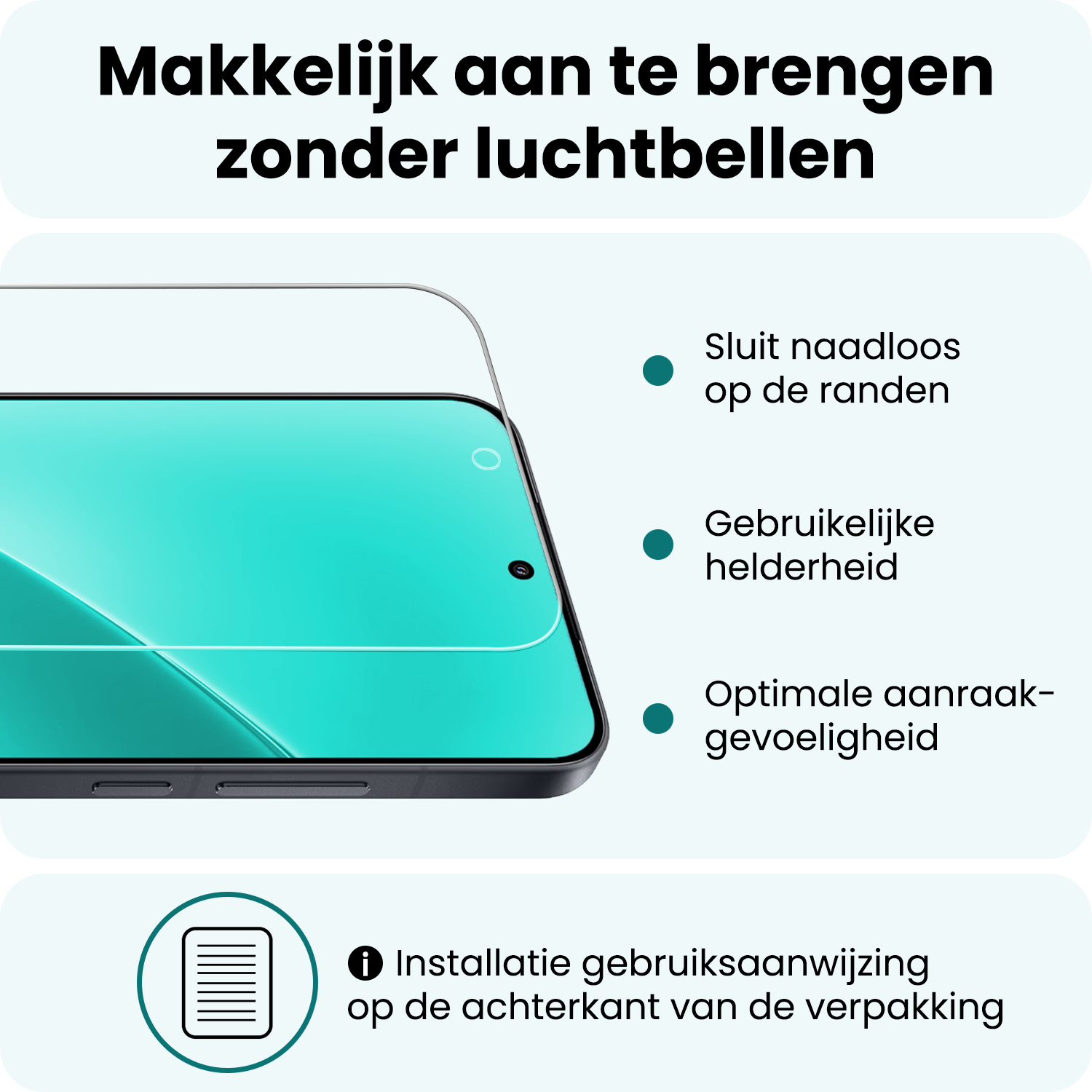 Forterra Forterra Xiaomi 15 Screenprotector Glas - 3 PACK