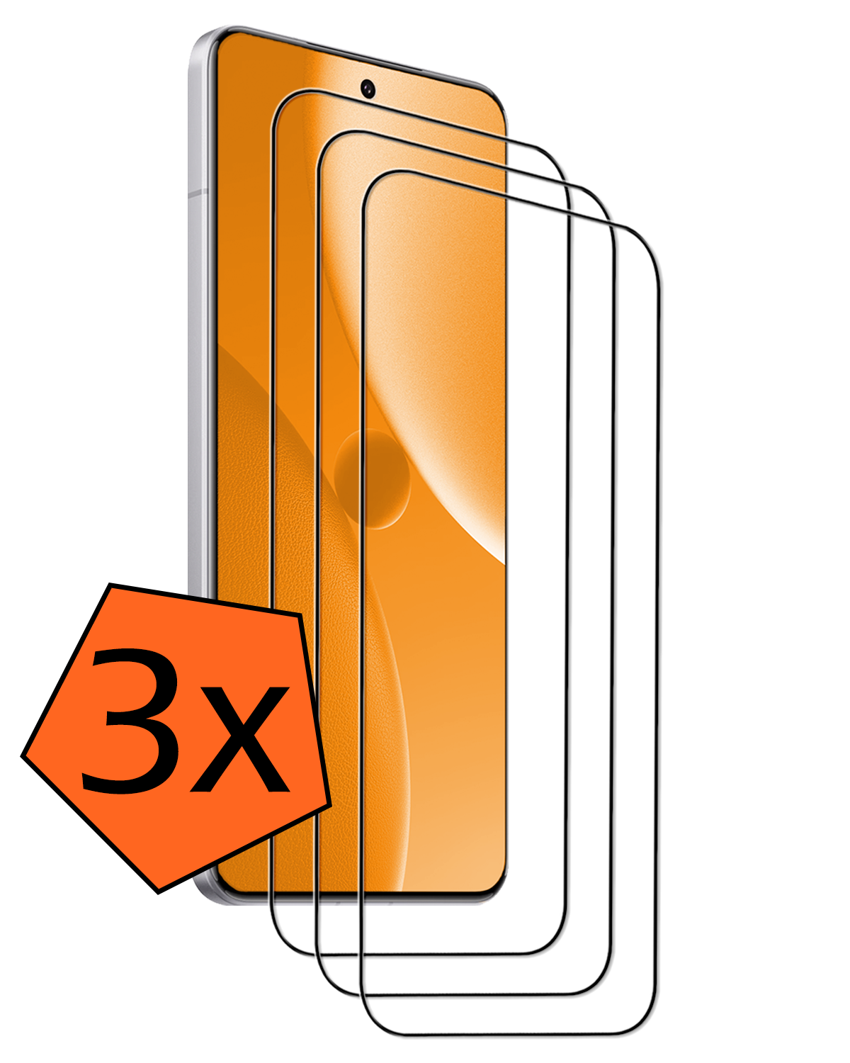 Nomfy Nomfy Xiaomi 15 Ultra Screenprotector Glas - 3 PACK