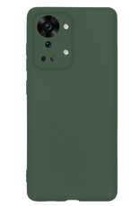 BASEY. BASEY. OnePlus Nord 2T Hoesje Siliconen Met Screenprotector - Donkergroen