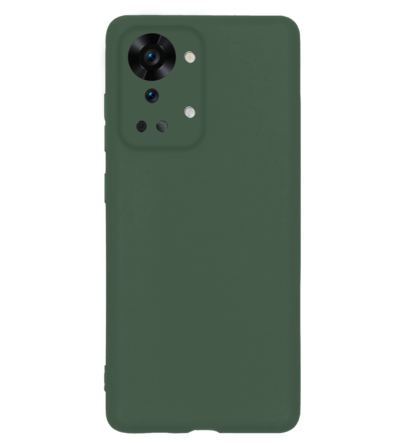 NoXx NoXx OnePlus Nord 2T Hoesje Siliconen - Donkergroen