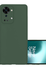 NoXx NoXx OnePlus Nord 2T Hoesje Siliconen - Donkergroen