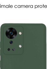 NoXx NoXx OnePlus Nord 2T Hoesje Siliconen - Donkergroen