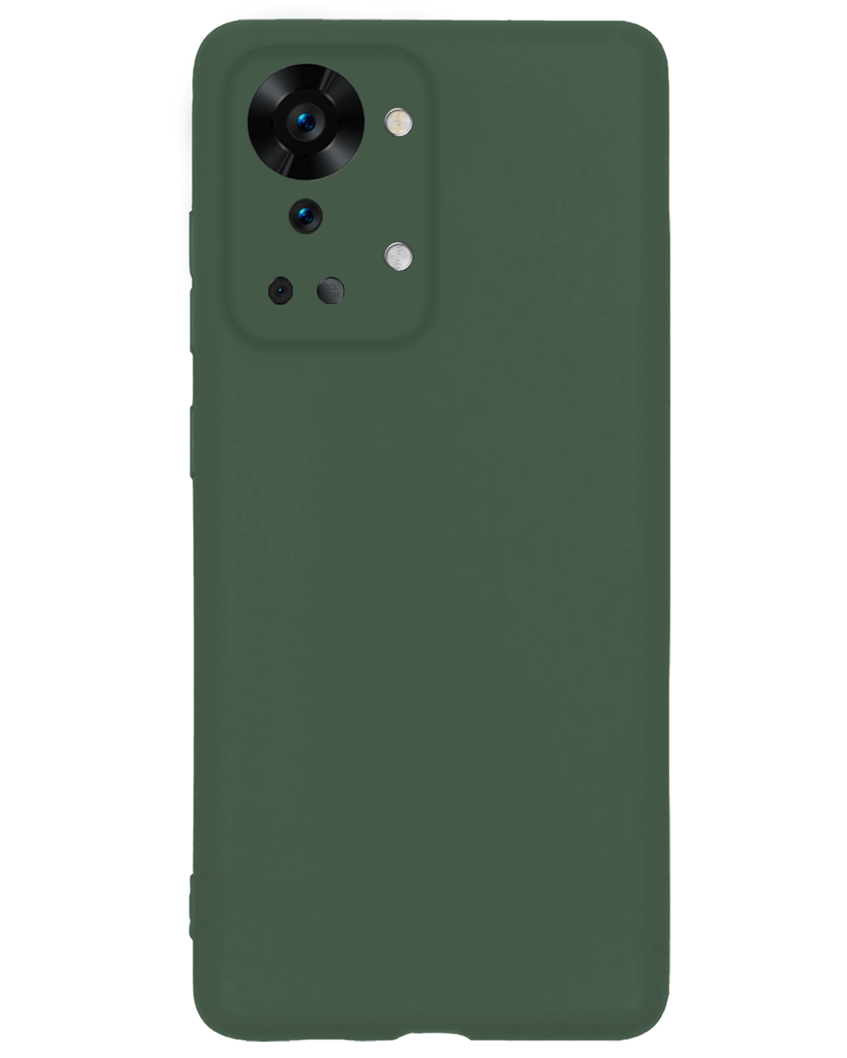 Nomfy Nomfy OnePlus Nord 2T Hoesje Siliconen - Donkergroen