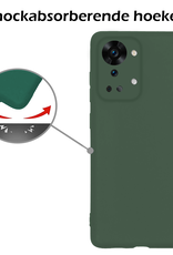 Nomfy Nomfy OnePlus Nord 2T Hoesje Siliconen - Donkergroen