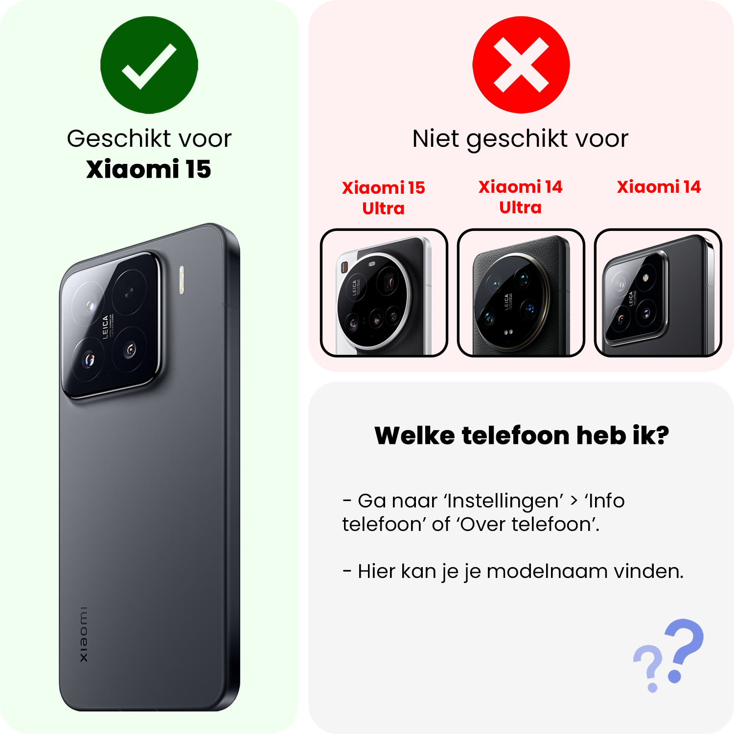 NoXx NoXx Xiaomi 15 Screenprotector Glas - 2 PACK