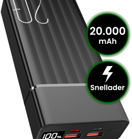 BASEY. BASEY. Powerbank 20000 mAh - Zwart