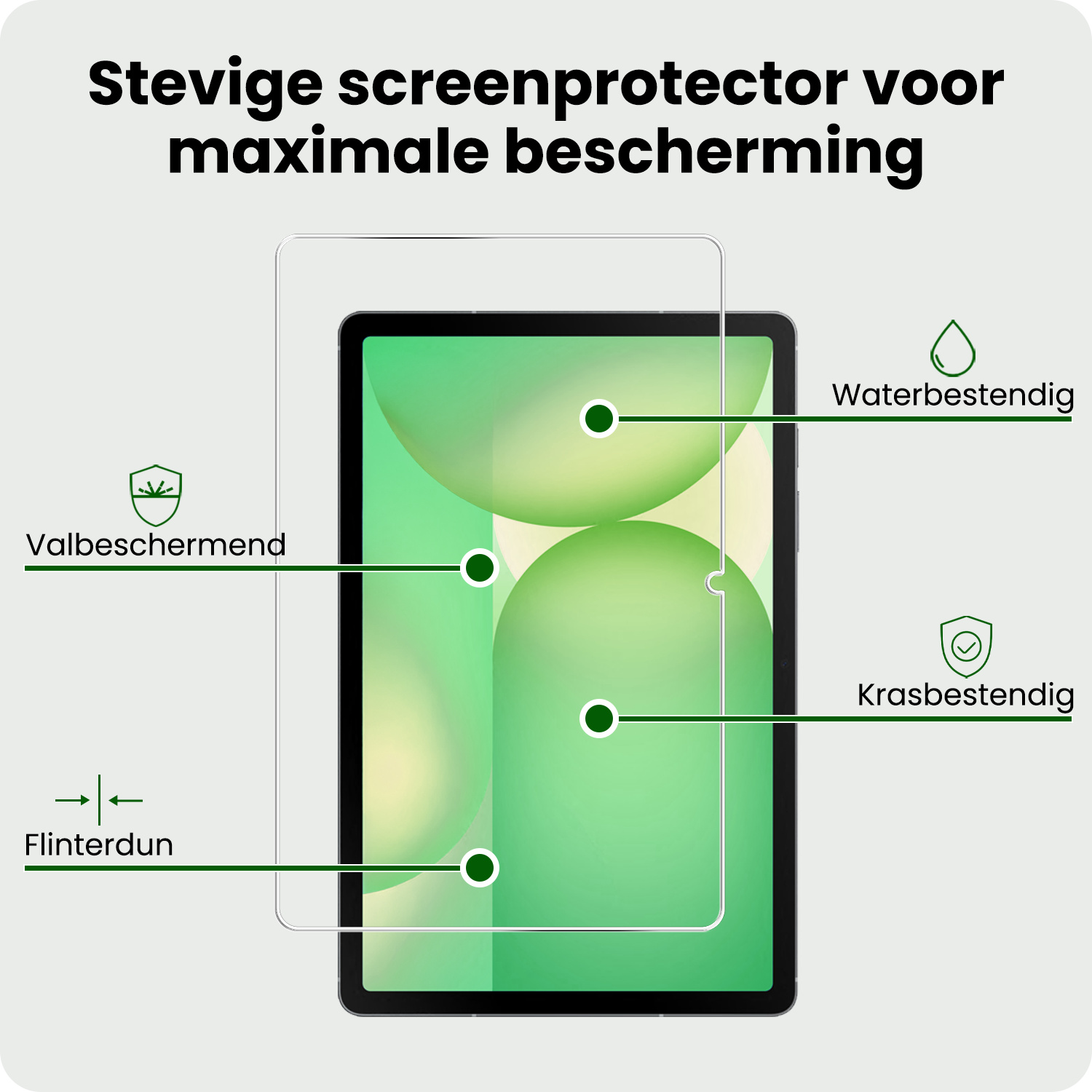 BASEY. BASEY. Samsung Galaxy Tab S10 FE Screenprotector - 2 PACK