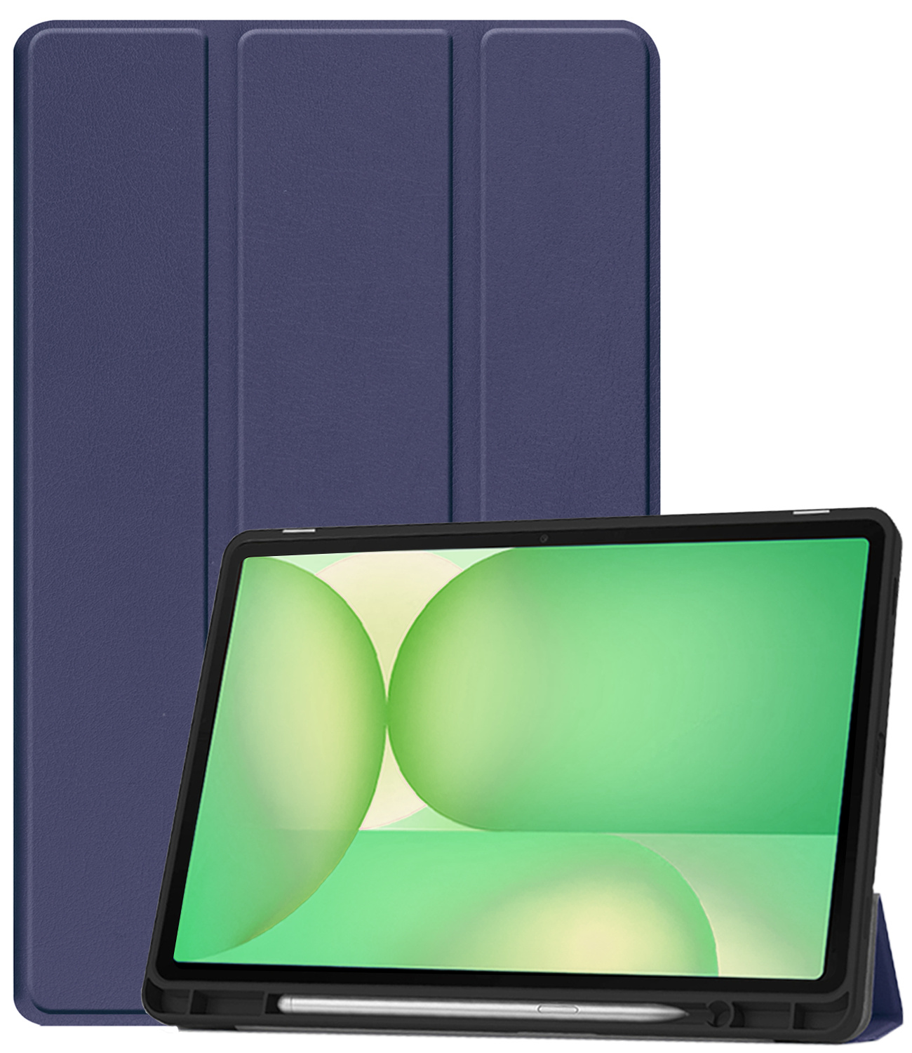 BASEY. BASEY. Samsung Galaxy Tab S10 FE Hoesje Met Uitsparing S Pen - Donkerblauw