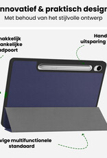 BASEY. BASEY. Samsung Galaxy Tab S10 FE Hoesje Met Uitsparing S Pen - Donkerblauw